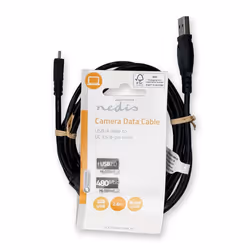 Nedis CCGL60810BK20 câble d'appareil photo 2 m Noir