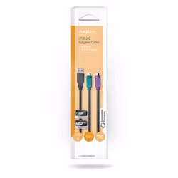 Nedis CCGB60830BK03 câble PS/2 0,3 m USB A 5-p DIN Noir
