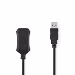Nedis CCGL60EXTBK200 câble USB 20 m USB 2.0 USB A Noir
