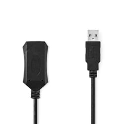 Nedis CCGL60EXTBK50 câble USB USB 2.0 5 m USB A Noir