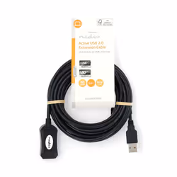Nedis CCGL60EXTBK50 câble USB USB 2.0 5 m USB A Noir