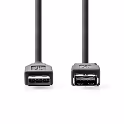 Nedis CCGL61010BK30 câble USB 3 m USB 3.2 Gen 1 (3.1 Gen 1) USB A Noir