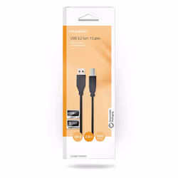 Nedis CCGB61100BK20 câble USB 2 m USB 3.2 Gen 1 (3.1 Gen 1) USB A USB B Noir