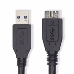 Nedis CCGL61500BK10, 1 m, USB A, Micro-USB B, USB 3.2 Gen 1 (3.1 Gen 1), 5000 Mbit/s, Noir