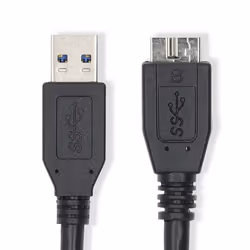 Nedis CCGL61500BK20, 2 m, USB A, Micro-USB B, USB 3.2 Gen 1 (3.1 Gen 1), 5 Gbit/s, Bleu