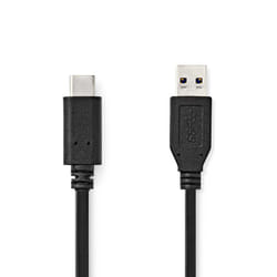 Nedis CCGL61650BK10 câble USB USB 3.2 Gen 2 (3.1 Gen 2) 1 m USB A USB C Noir