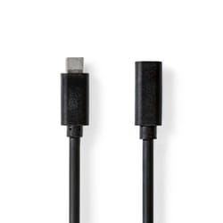 Nedis CCGL64010BK10 câble USB 1 m USB 3.2 Gen 1 (3.1 Gen 1) USB C Noir