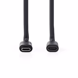 Nedis CCGL64010BK10, 2 m, USB C, USB C, USB 3.2 Gen 1 (3.1 Gen 1), 5000 Mbit/s, Noir