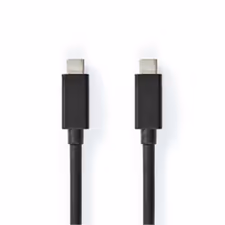 Nedis CCGL64020BK10, 1 m, USB C, USB C, USB 3.2 Gen 2x2, 20 Gbit/s, Noir