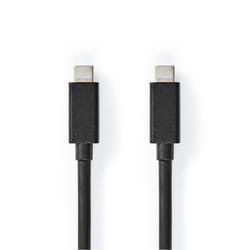 Nedis CCGL64020BK10 câble USB USB 3.2 Gen 2x2 1 m USB C Noir