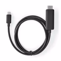 Nedis CCGL64655BK10 câble vidéo et adaptateur 1 m USB Type-C HDMI Noir - Vue supplémentaire 4
