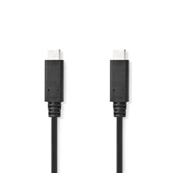 Nedis CCGL64750BK10 câble USB 1 m USB 3.2 Gen 2 (3.1 Gen 2) USB C Noir