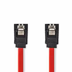 Nedis CCGB73150RD05 câble SATA 0,5 m SATA 7-pin Rouge