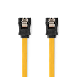 Nedis CCGB73250YE10 câble SATA 1 m SATA 7-pin Jaune