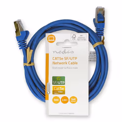Nedis CCGL85121BU20 câble de réseau Bleu 2 m Cat5e SF/UTP (S-FTP)