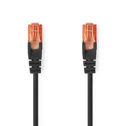 Nedis CCGL85200BK20 câble de réseau Noir 2 m Cat6 U/UTP (UTP)