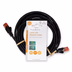 Nedis CCGL85200BK30 câble de réseau Noir 3 m Cat6 U/UTP (UTP)