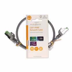 Nedis CCGL85420GY05 câble de réseau Gris 0,5 m Cat7 S/FTP (S-STP)