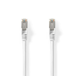 Nedis CCGL85520WT05 câble de réseau Blanc 0,5 m Cat8.1 S/FTP (S-STP)