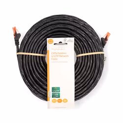 Nedis CCGL85900BK300 câble de réseau Noir 30 m Cat6 U/UTP (UTP)