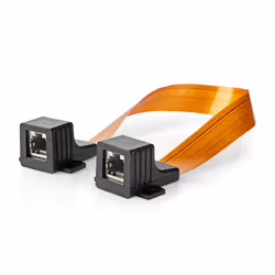 Nedis CCGB85901BK03, 0,3 m, Cat5e, U/UTP (UTP), RJ-45, RJ-45, Noir, Orange