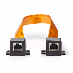 Nedis CCGB85901BK03 câble de réseau Noir, Orange 0,3 m Cat5e U/UTP (UTP)
