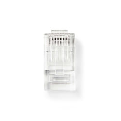 Nedis CCGB89301TP connecteur de fils RJ45 Transparent