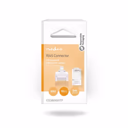 Nedis CCGB89301TP connecteur de fils RJ45 Transparent