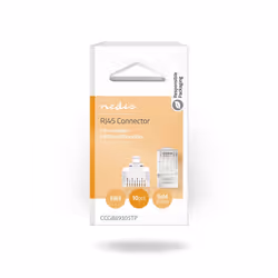Nedis CCGB89305TP connecteur de fils RJ45 Transparent