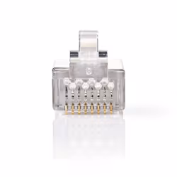 Nedis CCGB89307ME, RJ45, Transparent, Mâle, Droit, Polyvinyl chloride (PVC), Cat6