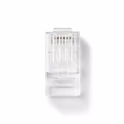 Nedis CCGB89330TP, RJ45, Transparent, Mâle, Droit, Polyvinyl chloride (PVC), Cat5
