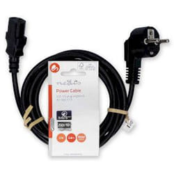 Nedis CEGL10000BK20 câble électrique Noir 2 m Coupleur C13