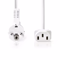 Nedis CEGL10000WT30 câble électrique Blanc 3 m IEC 320 Prise d'alimentation type F