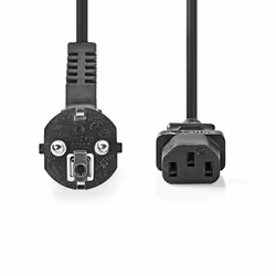 Nedis CEGL10000WT50 câble électrique Noir 5 m CEE7/7 Coupleur C13