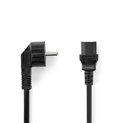 Nedis CEGL10015BK100 câble électrique Noir 10 m Prise d'alimentation type F IEC 320