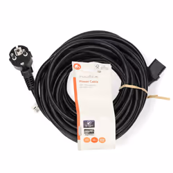 Nedis CEGL10015BK100 câble électrique Noir 10 m Prise d'alimentation type F IEC 320