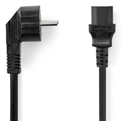 Nedis CEGL10015BK20 câble électrique Noir 2 m Prise d'alimentation type F IEC 320