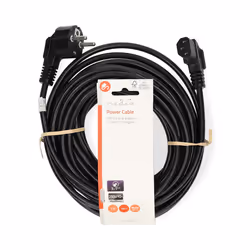 Nedis CEGL10020BK100 câble électrique Noir 10 m Prise d'alimentation type E IEC 320