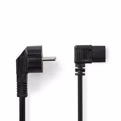 Nedis CEGL10020BK20, 2 m, Prise d'alimentation type F, IEC 320