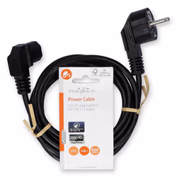 Nedis CEGL10020BK20 câble électrique Noir 2 m Prise d'alimentation type F IEC 320