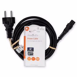 Nedis CEGL10130BK20 câble électrique Noir 2 m CEE7/17 CEE16/5