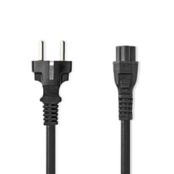 Nedis CEGL10130BK30 câble électrique Noir 3 m IEC C5