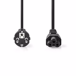 Nedis CEGL10130BK50 câble électrique Noir 5 m IEC 320 Prise d'alimentation type F