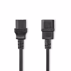 Nedis CEGL10500BK20, 2 m, Coupleur C14, Coupleur C13, 250 V