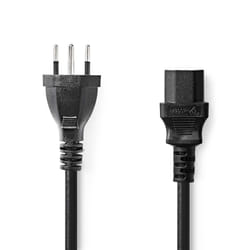 Nedis CEGL11200BK20 câble électrique Noir 2 m IEC 320