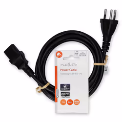 Nedis CEGL11200BK20 câble électrique Noir 2 m IEC 320