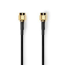 Nedis CSGL02000BK10 câble coaxial 1 m SMA Noir