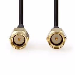 Nedis CSGL02000BK20 câble coaxial 2 m SMA IEC Noir