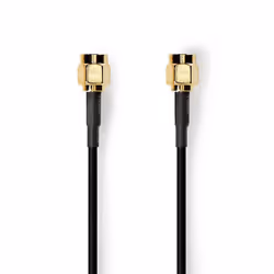 Nedis CSGL02000BK50, 5 m, SMA, SMA, Noir