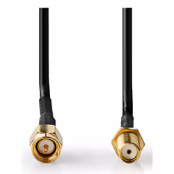 Nedis CSGL02010BK20 câble coaxial 2 m SMA Noir